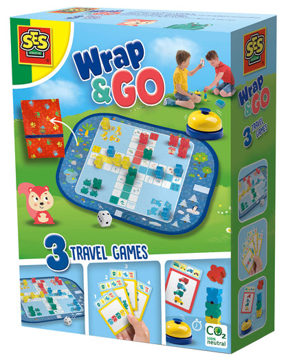 Reisespiel-Sammlung WRAP&GO - LUDO-QUARTETT