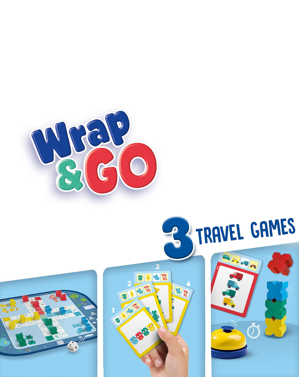 Reisespiel-Sammlung WRAP&GO - LUDO-QUARTETT