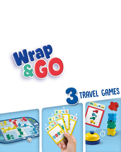 Reisespiel-Sammlung WRAP&GO - LUDO-QUARTETT