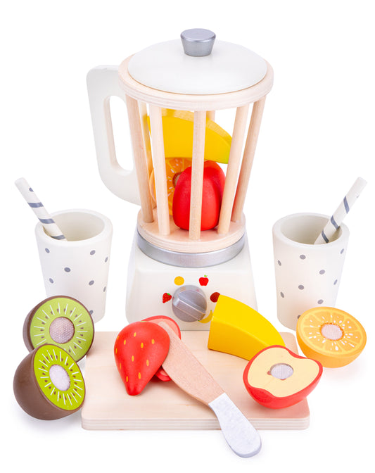 Holz-Spielzeug SMOOTHIE MIXER 12-teilig in bunt