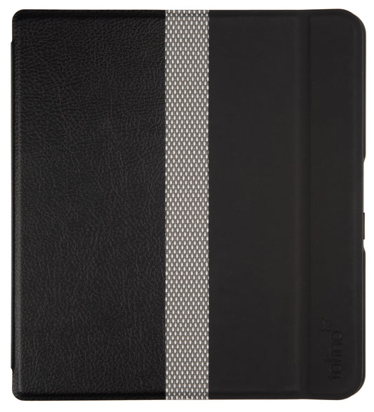 tolino epos 2, Schutztasche in Lederoptik (Farbe:schwarz/Streifen)