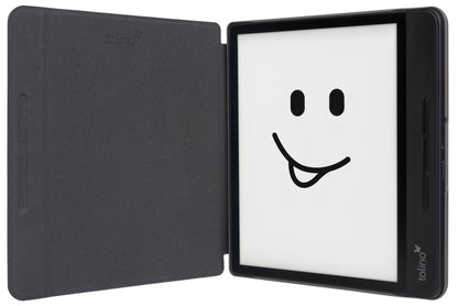 tolino epos 2, Schutztasche in Lederoptik (Farbe:schwarz/Streifen)