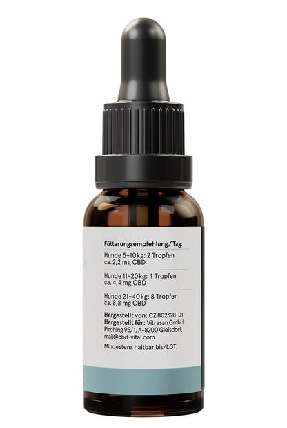 CBD Hanföl für Hunde von CBD VITAL (Inhalt: 20ml)