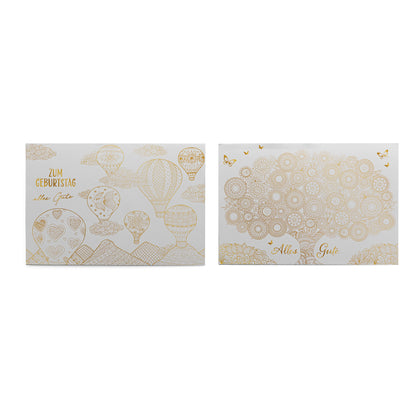 Ausmalkarten "Gute Wünsche" 20-teilig