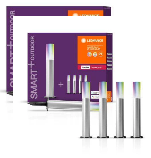 LEDVANCE ZigBee SMART+ LED Gartenleuchte RGBW mehrfarbig