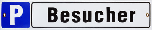Schild 'P Besucher'