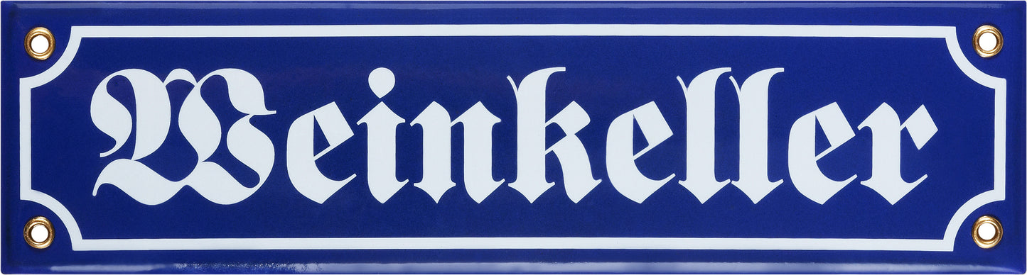 Schild 'Weinkeller'