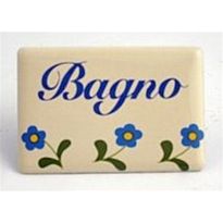 Schild 'Bagno, Türschild klebend'