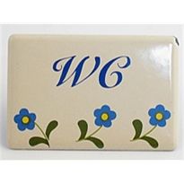 Schild 'WC, Türschild klebend'