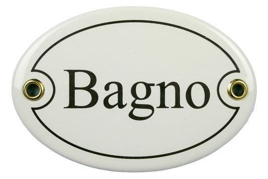 Schild 'Bagno'