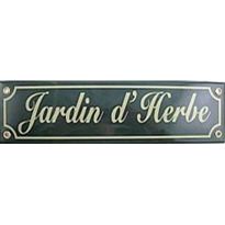 Schild 'jardin d herbes'