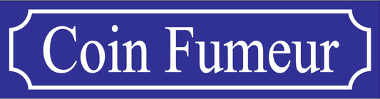 Schild 'Coin Fumeur'