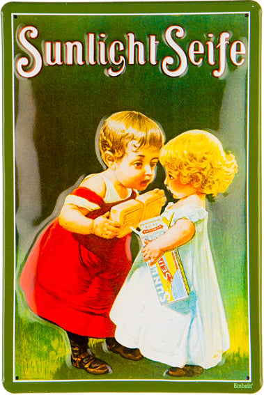 Schild 'Sunlight Seife'