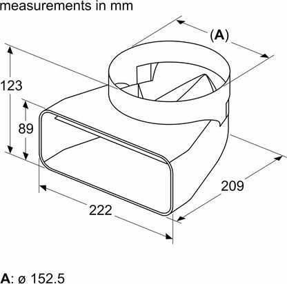 Neff Adapterrohrstück Z861SI1