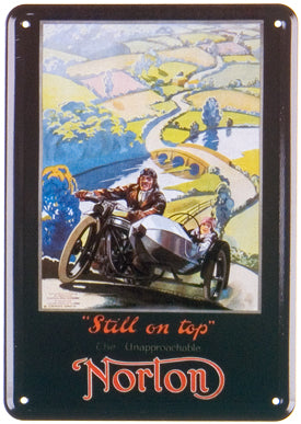 Schild 'Norton Motorrad'