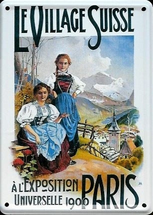 Schild 'Le Village Suisse'