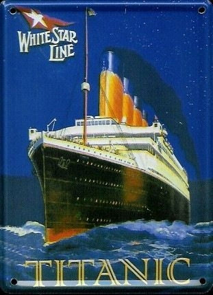 Schild 'Titanic'