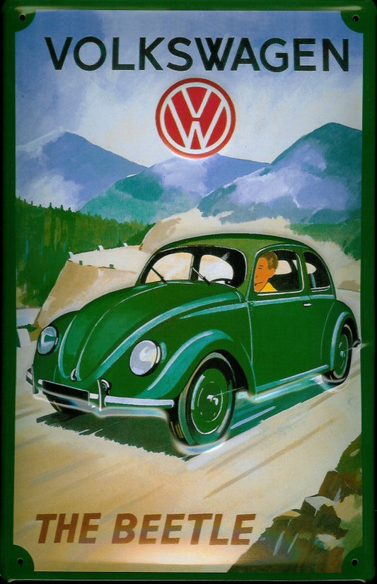 Schild 'Volkswagen The Beetle'