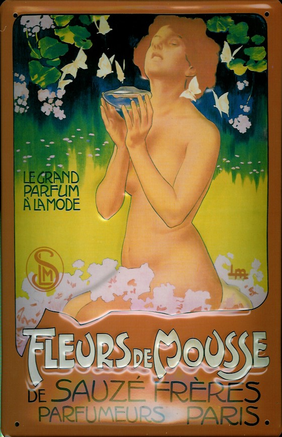 Schild 'Fleurs de Mousse'