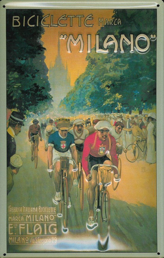 Schild 'Biciclette Milano'