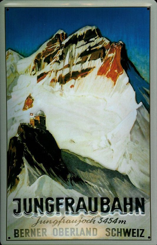 Schild 'Jungfraubahn Berner Oberland'