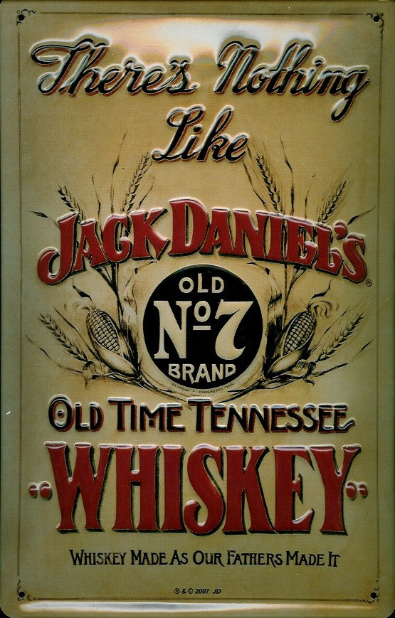 Schild 'Jack Daniels Old No.7'