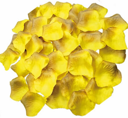 Rosenblüten-Blätter, gelb, schwarz (100 Stk.)