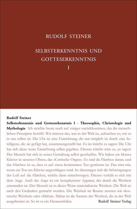Selbsterkenntnis und Gotteserkenntnis.Bd.1 (Rudolf Steiner)
