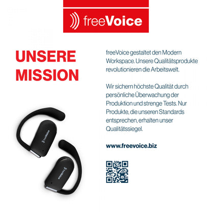 freeVoice Open Ear 100, schwarz (Bluetooth)