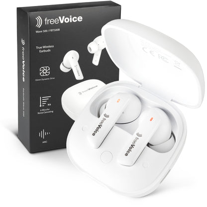 freeVoice Wave 500 Earbuds, weiss (Bluetooth)