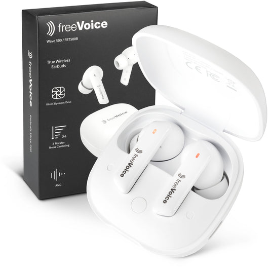 freeVoice Wave 500 Earbuds, weiss (Bluetooth)