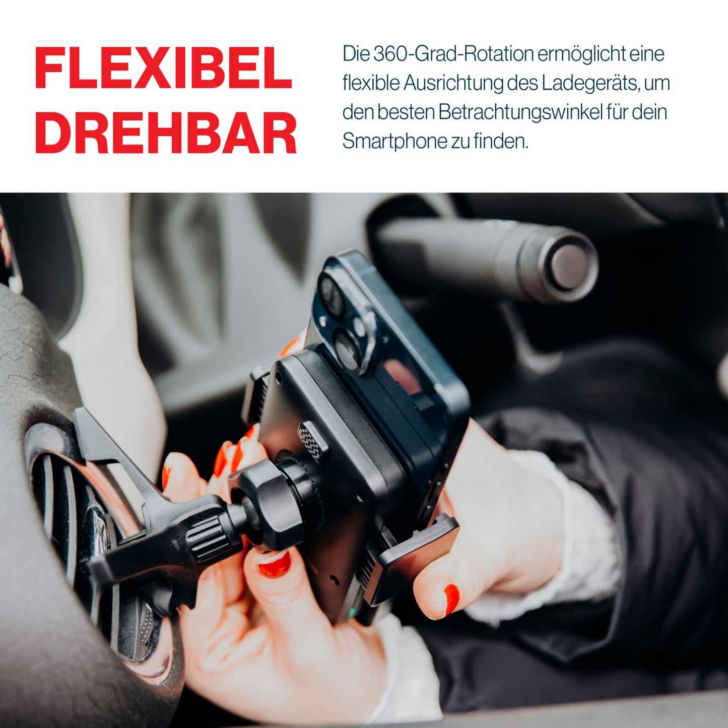 freeVoice Wireless Car Charger