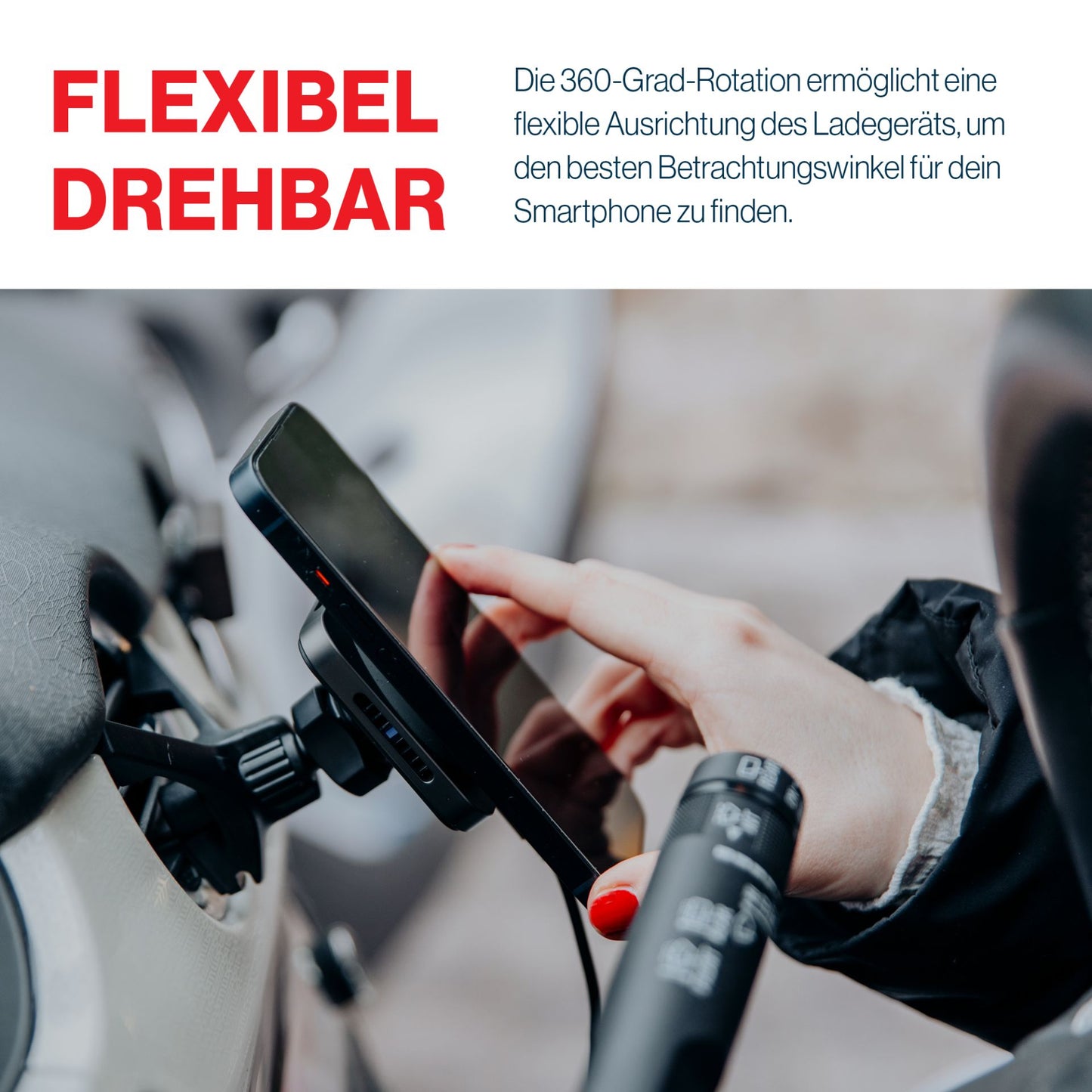 freeVoice Magnetic Wireless Car Charger