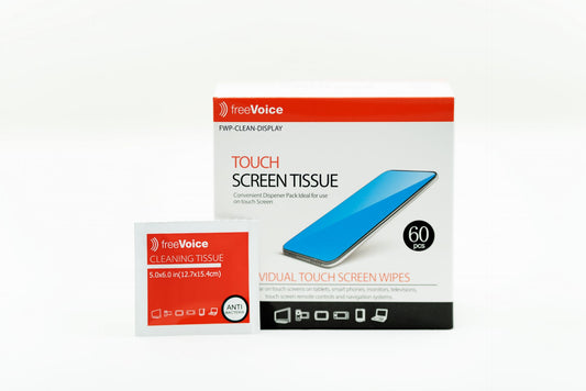 freeVoice Display-Reinigungstuch (60 Stk., alkoholhaltig)