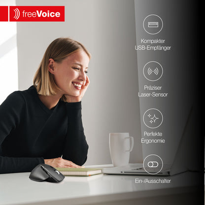 freeVoice Kabellose Office Maus