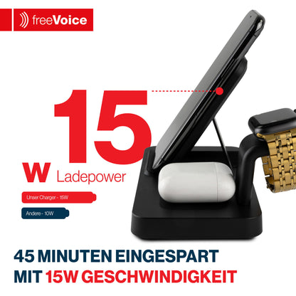 freeVoice Wireless Charger (3-in-1)