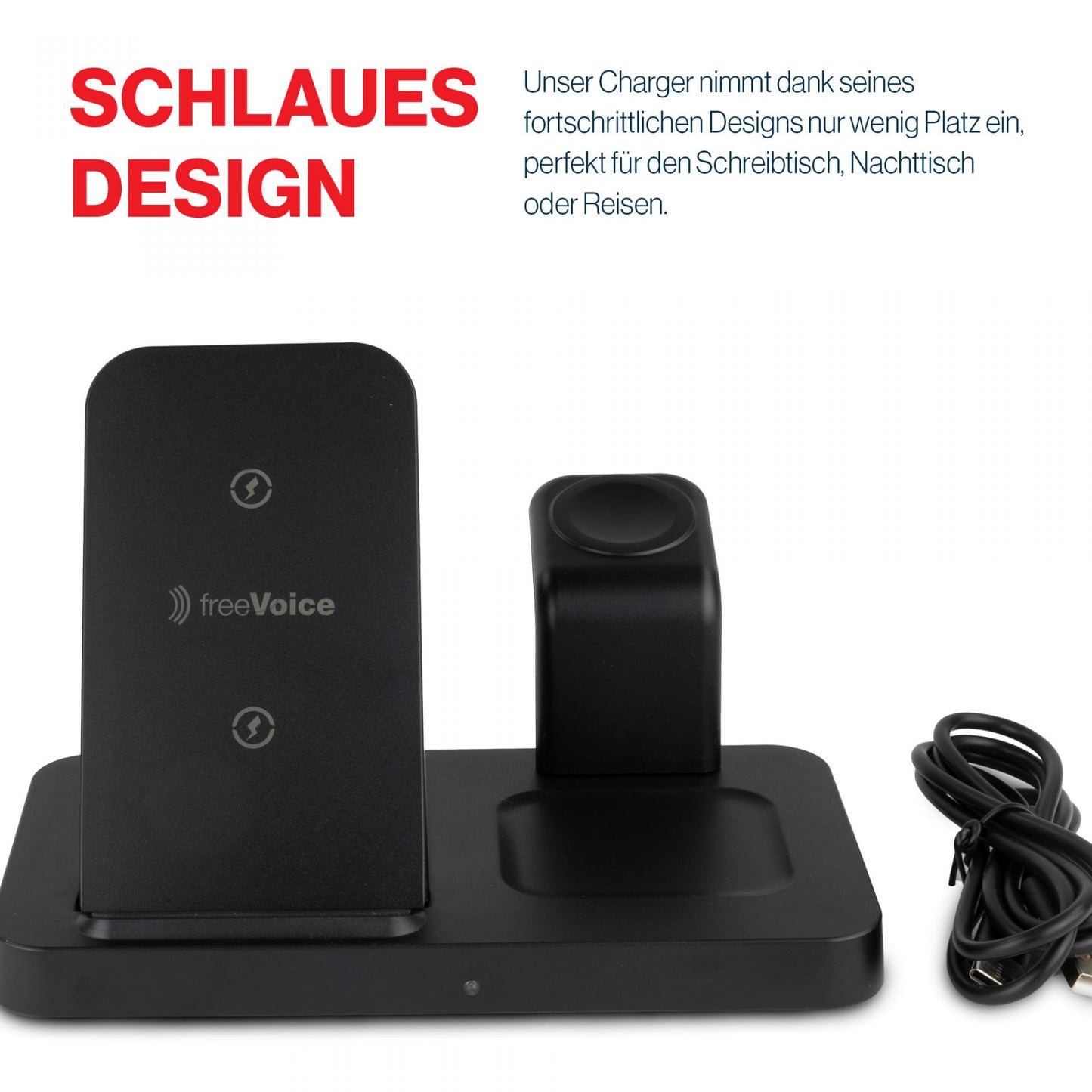 freeVoice Wireless Charger (3-in-1)