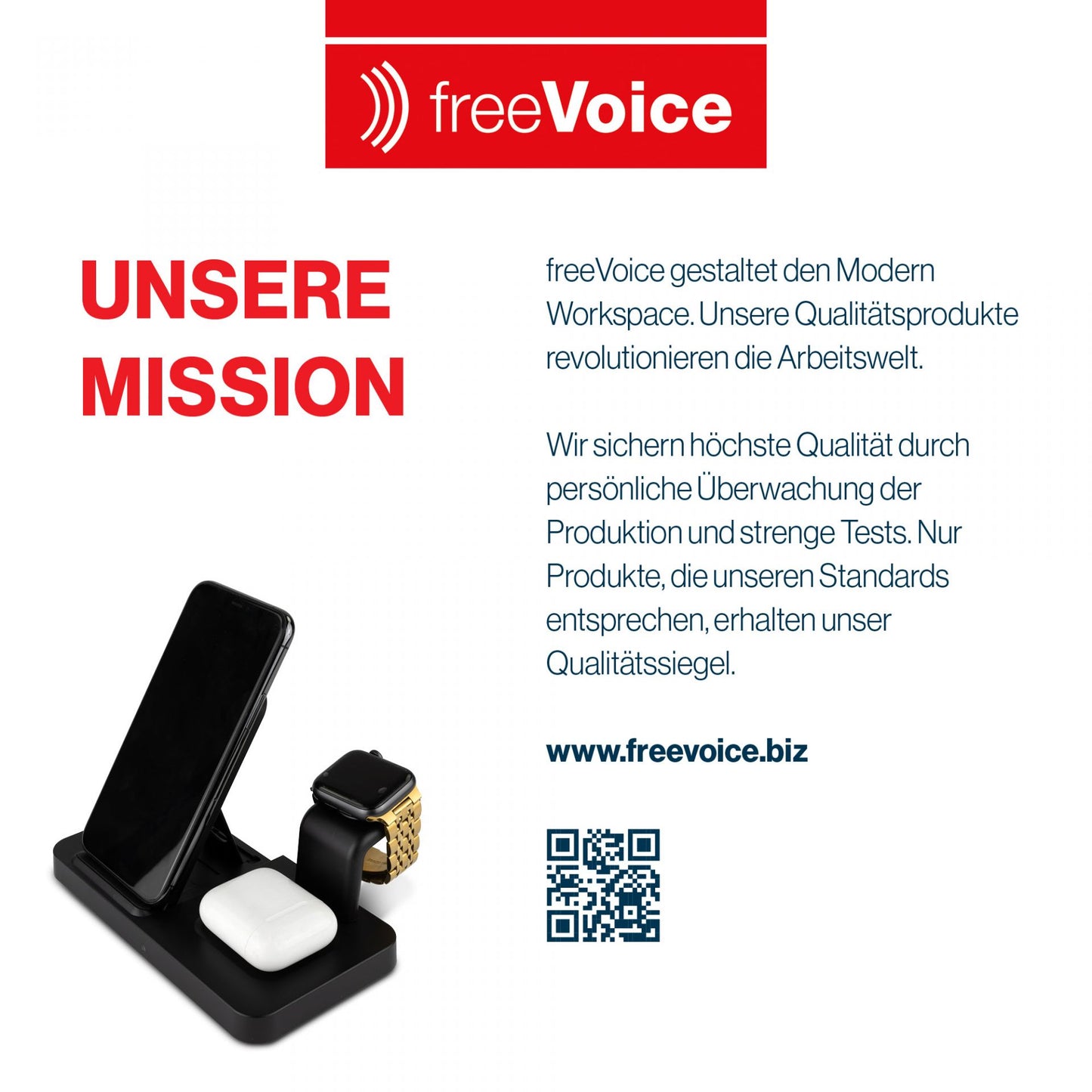 freeVoice Wireless Charger (3-in-1)