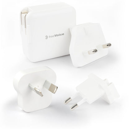 freeVoice Reise Schnellladegerät 30W (USB-A/USB-C)