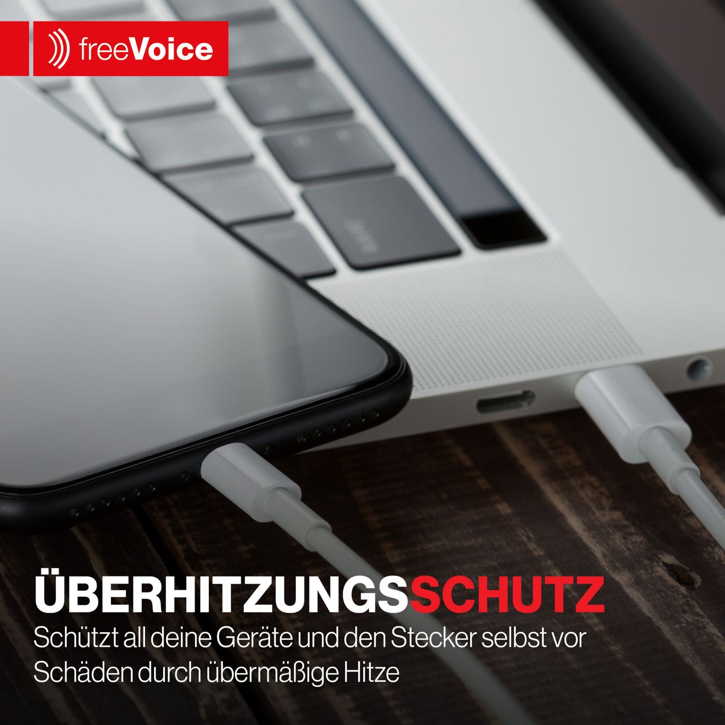 freeVoice Reise Schnellladegerät 30W (USB-A/USB-C)