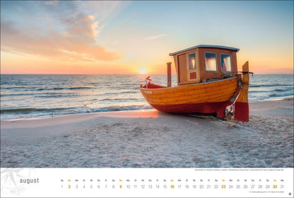 Ostsee Globetrotter Kalender 2026 - Von behaglichen Strandkörben und rauen Küsten (39 x 58 cm)