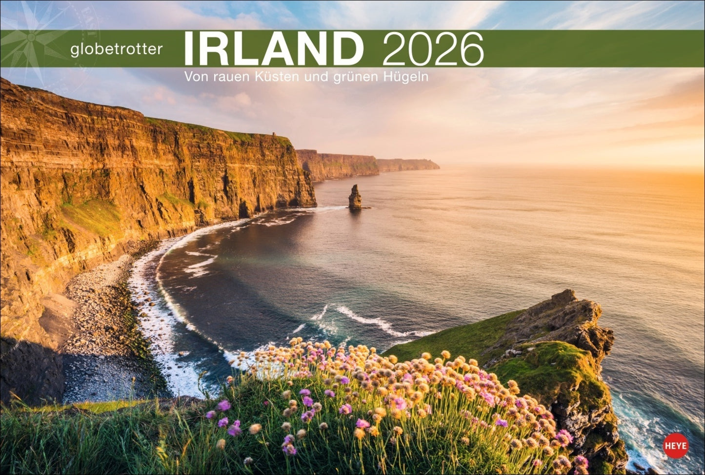 Irland Globetrotter Kalender 2026 - Von rauen Küsten und grünen Hügeln (39 x 58 cm)