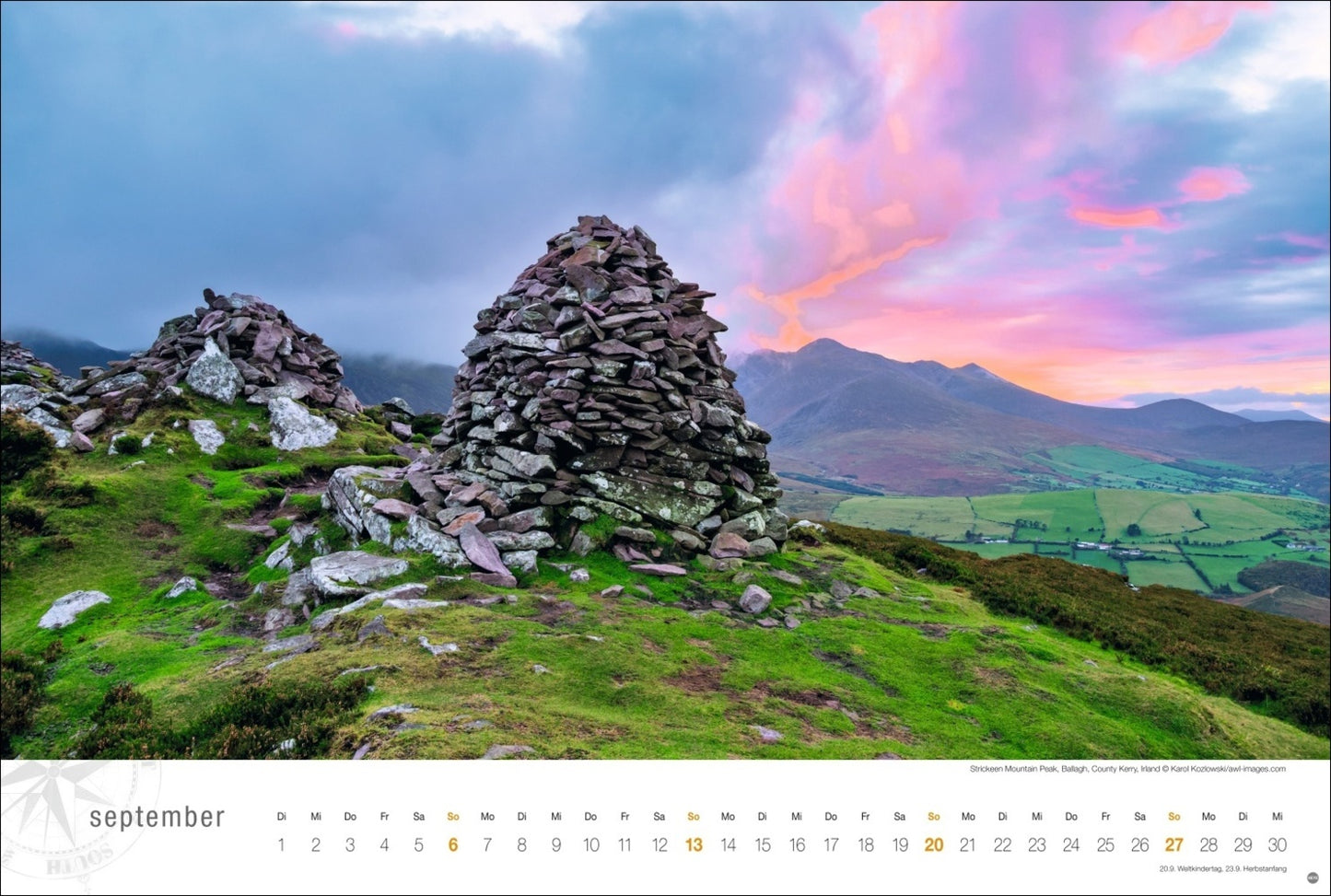 Irland Globetrotter Kalender 2026 - Von rauen Küsten und grünen Hügeln (39 x 58 cm)