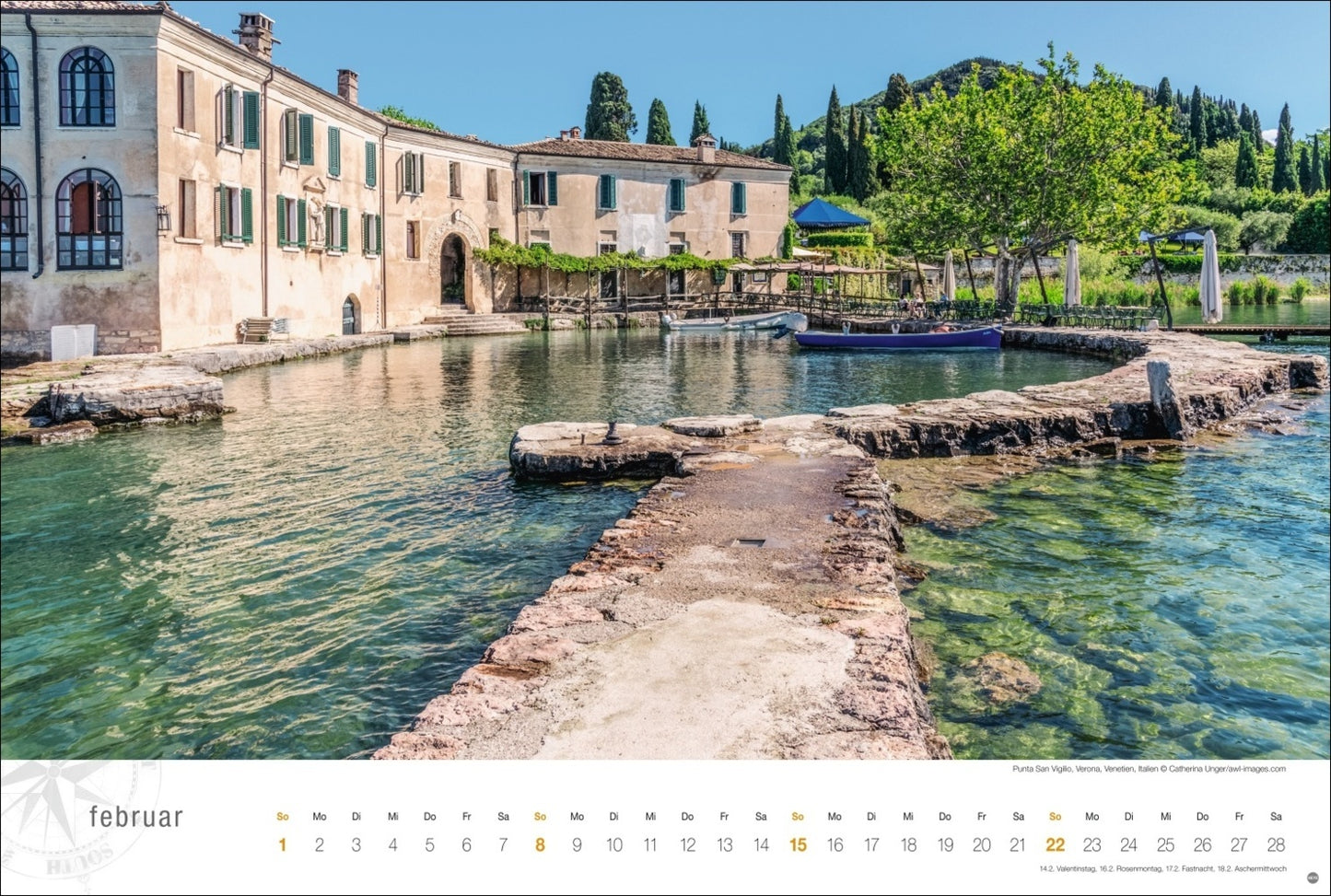 Gardasee Globetrotter Kalender 2026 - Von romantischen Buchten und malerischen Orten (39 x 58 cm)