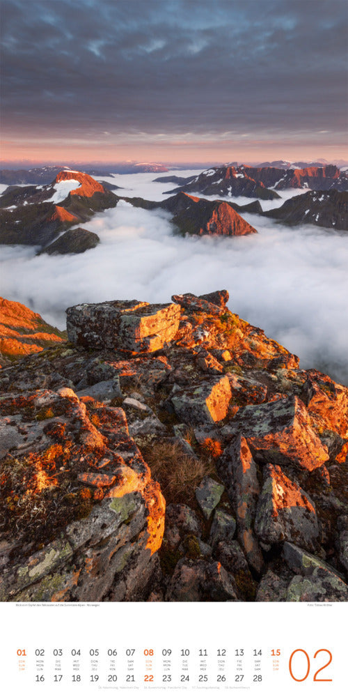 XL-Kalender 2026 "Ausblicke" (33 x 66 cm)