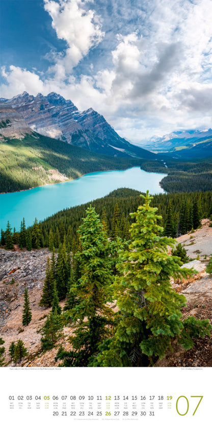 XL-Kalender 2026 "Ausblicke" (33 x 66 cm)