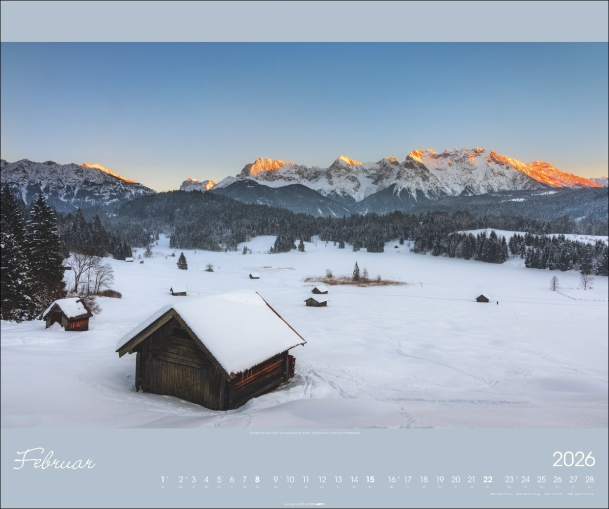 Posterkalender 2026 "Alpen im Licht" (46 x 55 cm)