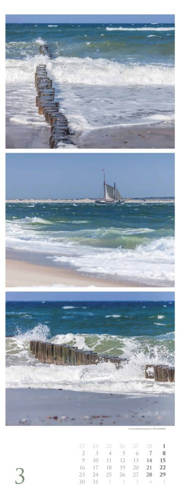 Triplet-Kalender 2026 "Strandgeflüster - Momente am Meer" (50 x 70 cm)