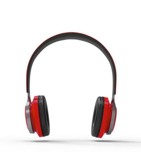 Techancy Bluetooth Over-Ear-Kopfhörer mit Mikrofon, rot