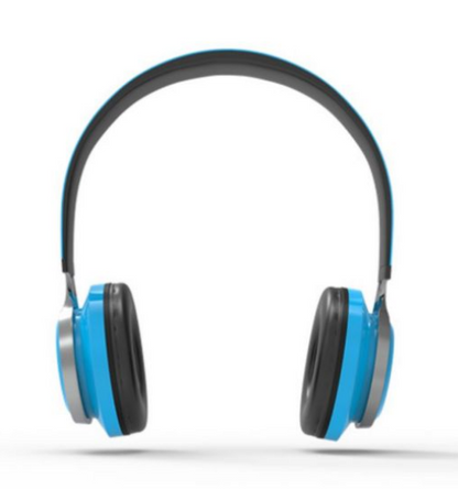 Techancy Bluetooth Over-Ear-Kopfhörer mit Mikrofon, hellblau